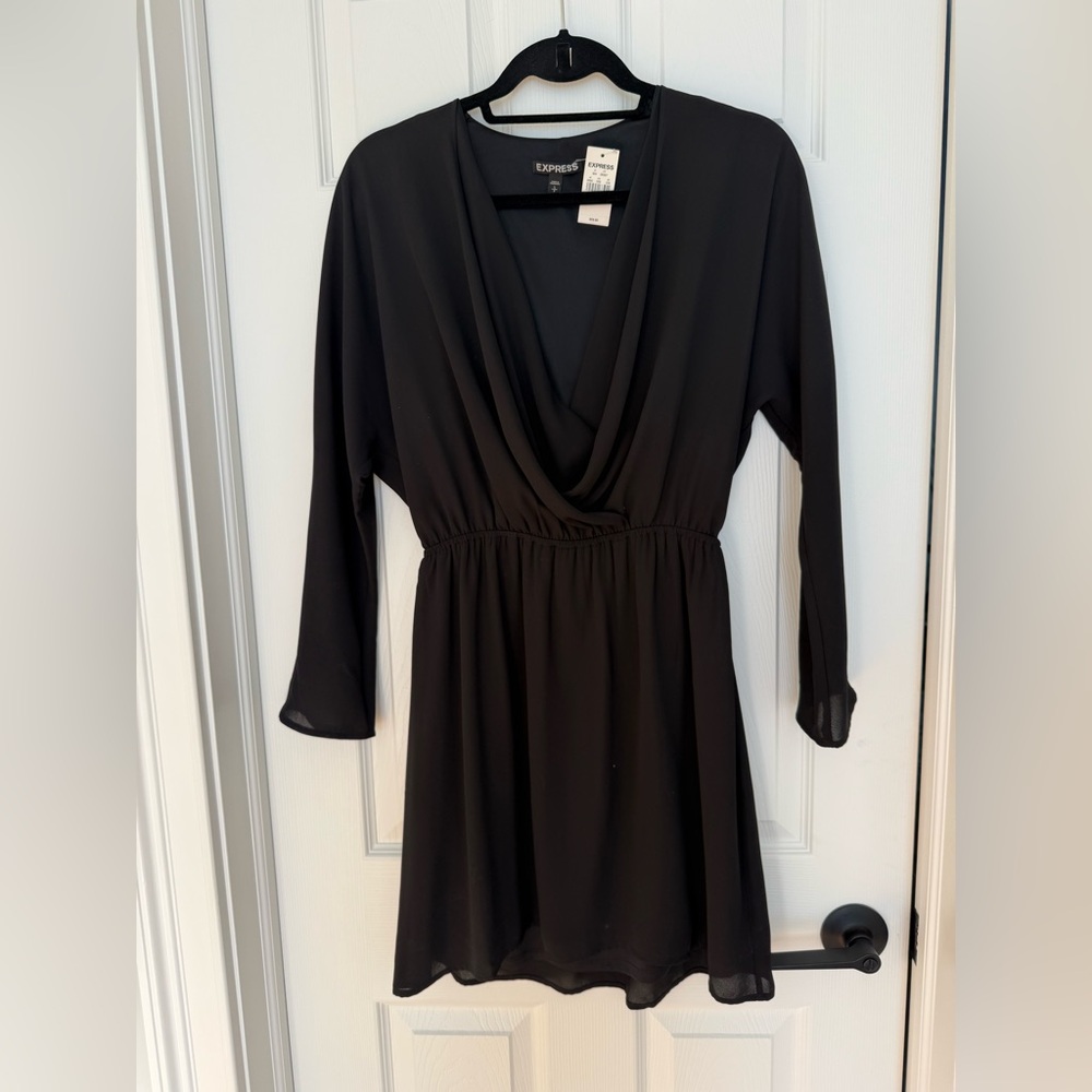 Express Black V-Neck Dress